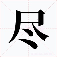 尽字的字形和写法