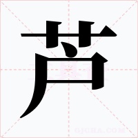 芦字字形