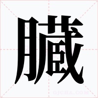 臓字的字形和写法