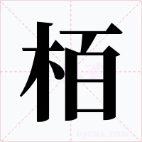 栢字字形