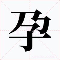 孕字的字形和写法