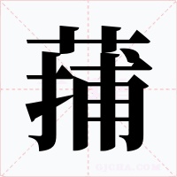 蒱字字形