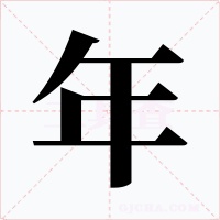 年字字形