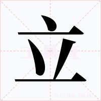 立字的字形和写法