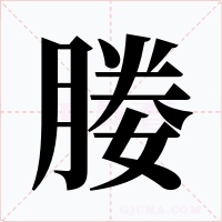 媵字的字形和写法