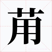 苚字字形
