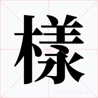 樣字字形
