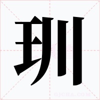 玔字的字形和写法