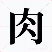 肉字字形