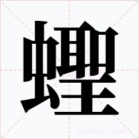 蟶字字形