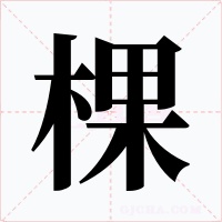 棵字字形