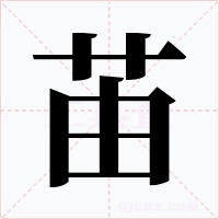 苖字字形