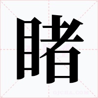睹字字形