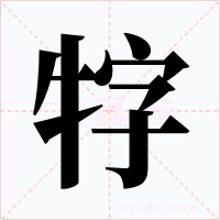 牸字字形