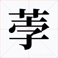 荸字字形