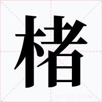 楮字的字形和写法