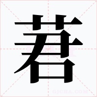 莙字的字形和写法
