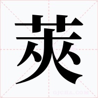 莢字字形