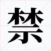 禁字的字形和写法