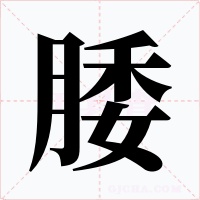 腇字的字形和写法