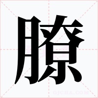 膫字的字形和写法