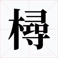 樳字的字形和写法
