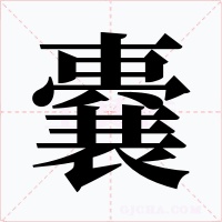 嚢字的字形和写法