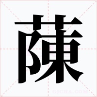 蔯字字形