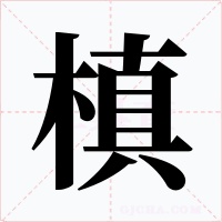 槙字的字形和写法