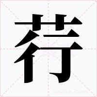 荇字的字形和写法