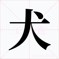 犬字的字形和写法