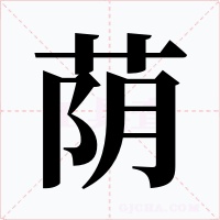 荫字字形