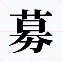 募字的字形和写法