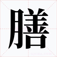 膳字字形