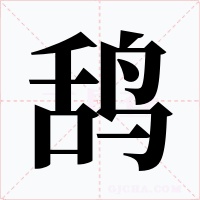 鸹字字形