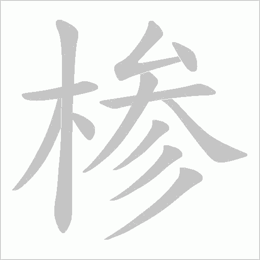 椮字笔顺图
