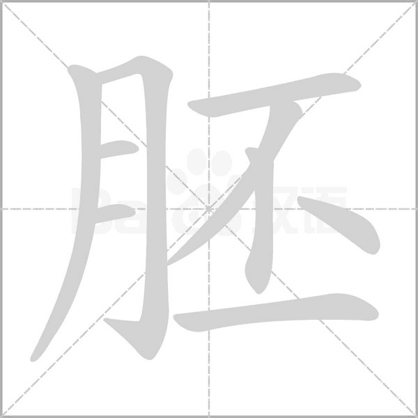 胚字笔顺图