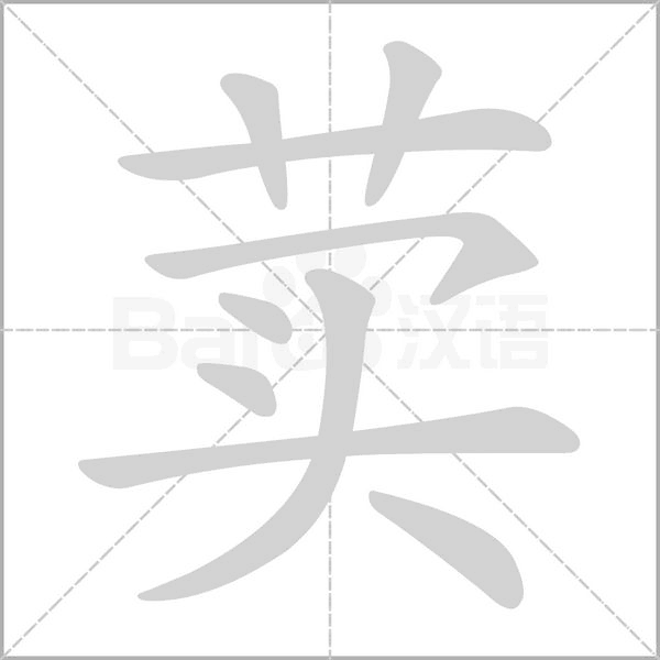 荬字笔顺图