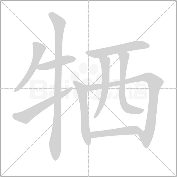 牺字笔顺图