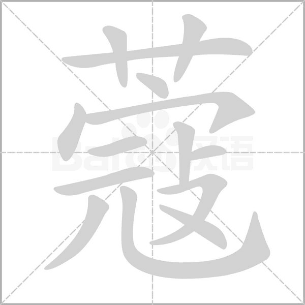 蔻字笔顺图