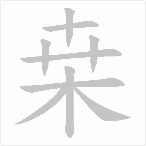 桒字笔顺图