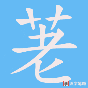 荖字笔顺图