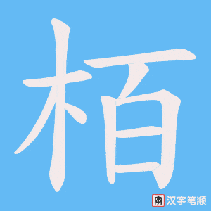 栢字笔顺图