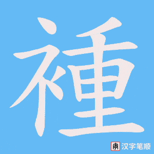 褈字笔顺图