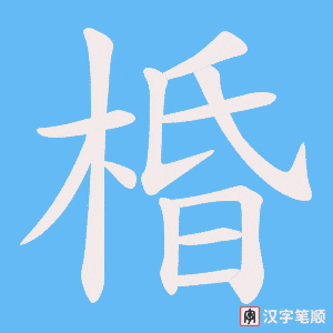棔字笔顺图