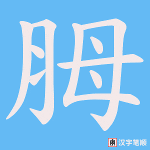 胟字笔顺图