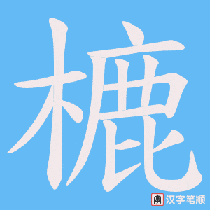 樚字笔顺图