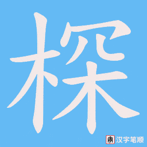 棎字笔顺图