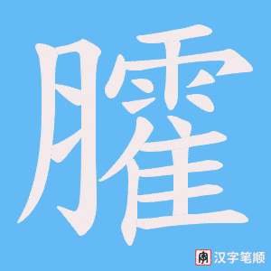 臛字笔顺图