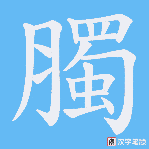 臅字笔顺图